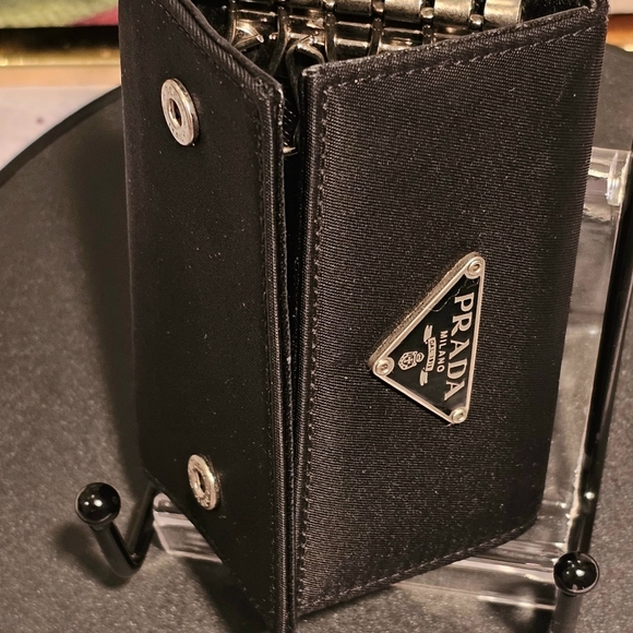 Prada Black Nylon Tessuto Keyholder/Wallet - Picture 6 of 12